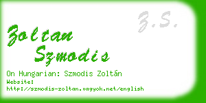 zoltan szmodis business card